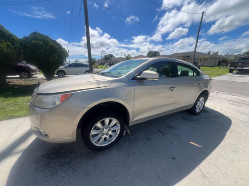 Complete 2012 Buick LaCrosse junked in Fort Myers, FL